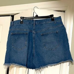Shein curve denim shorts